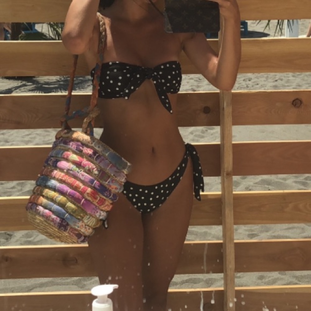 Polka dot swim suit